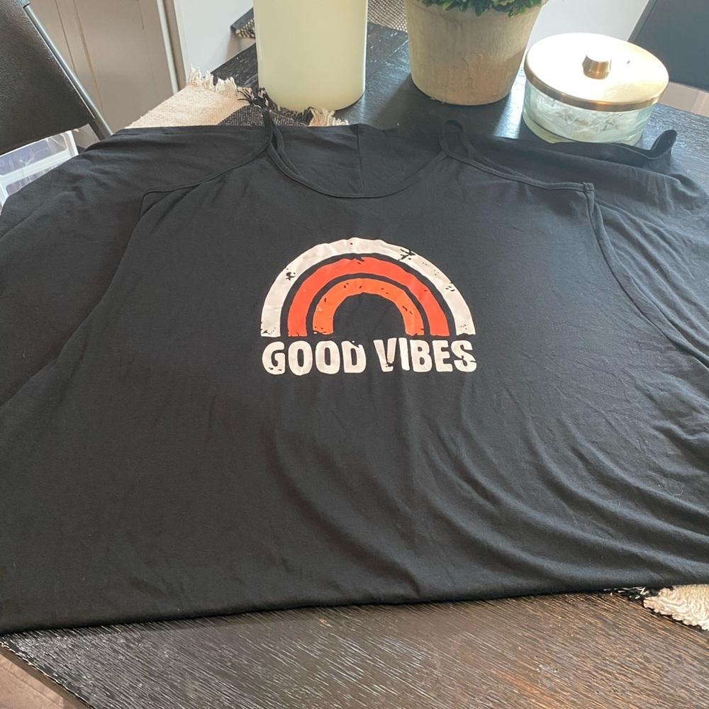 Good Vibes Long Black dress Women’s XL NWOT
